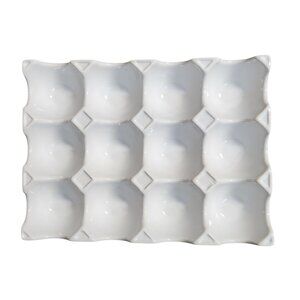 Storage for 12 Eggs Ceramic Egg Tray Easter Eggs Deviled Eggs